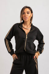 Completo in felpa nero FEDERICA BI