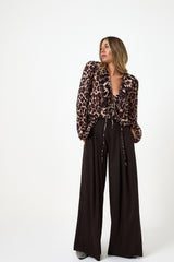 Pantalone in panno moro FEDERICA BI