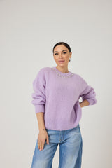 Maglia cristalli manica lunga FEDERICA BI