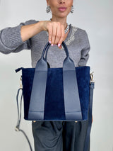 Borsa blue in VERA PELLE FEDERICA BI