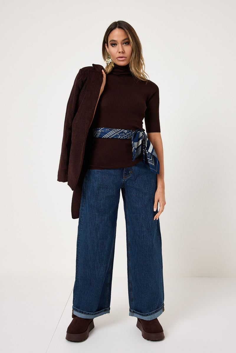 Denim blu over FEDERICA BI