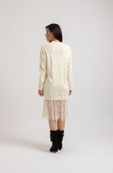 Abito FEDERICA BI tricot e pizzo