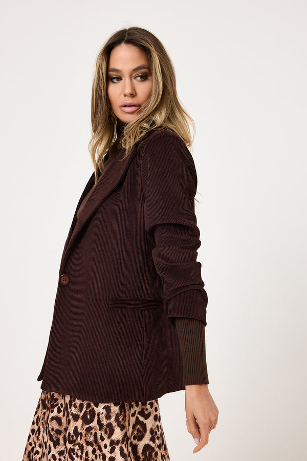 Blazer in velluto moro FEDERICA BI