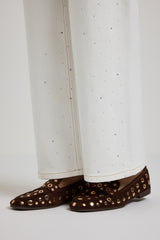 Mocassino suede borchiette FEDERICA BI (vari colori)