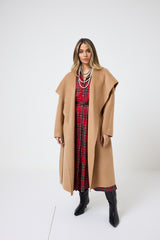 Abito tartan rosso FEDERICA BI