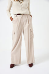 Pantalone cargo beige FEDERICA BI