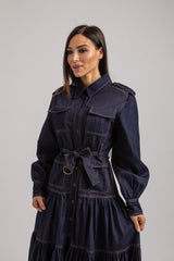 Abito FEDERICA BI in blu denim