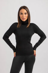 Maglia nera in lana FEDERICA BI