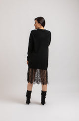 Abito FEDERICA BI tricot e pizzo