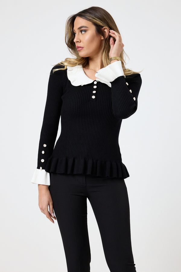 Maglia colletto FEDERICA BI ( più colori )