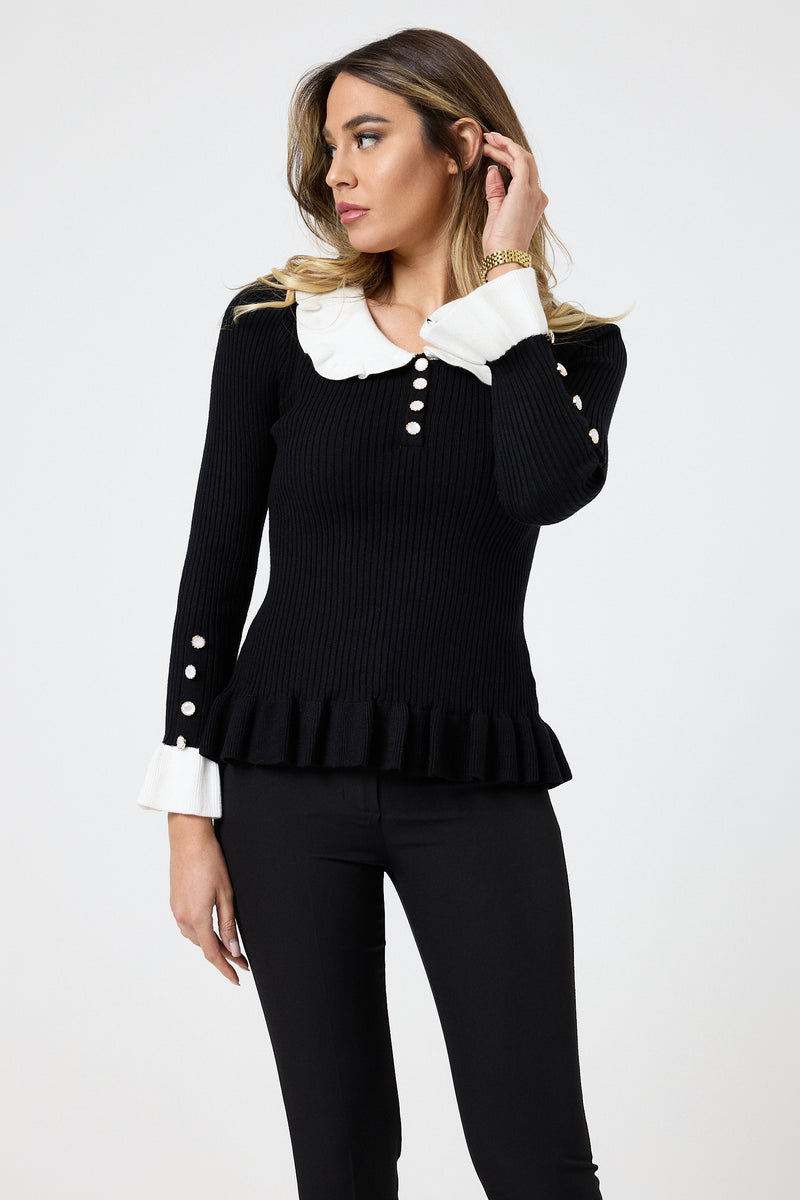 Maglia colletto FEDERICA BI ( più colori )