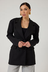 Blazer nero over FEDERICA BI