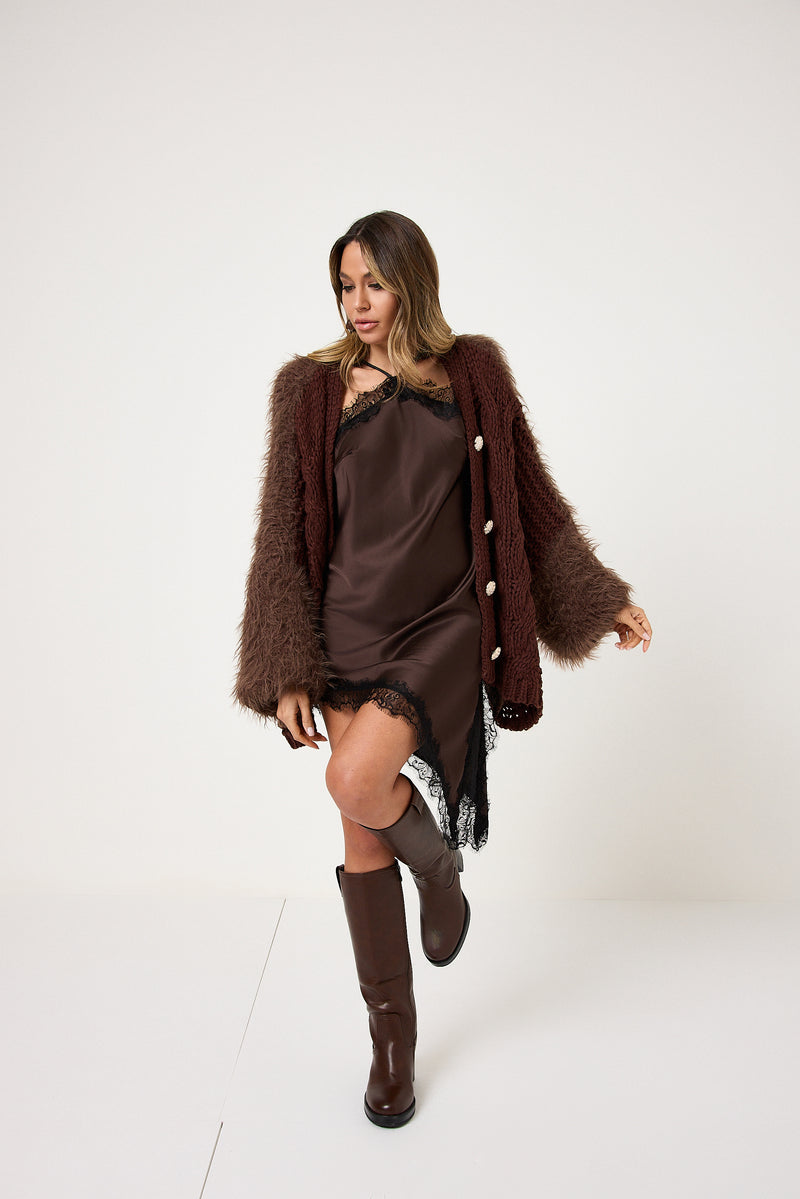 Abito slipdress in raso FEDERICA BI ( vari colori )