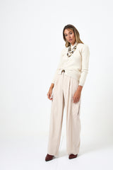 Pantalone cargo beige FEDERICA BI
