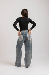 Denim cristalli FEDERICA BI