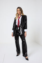 Tailleur nero in paillettes FEDERICA BI