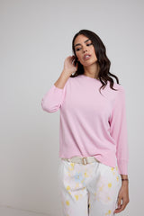 Maglia in viscosa rosa FEDERICA BI