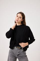 Cardigan nero FEDERICA BI
