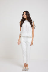 Camicia bianca in chiffon FEDERICA BI