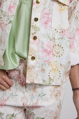Denim leggero floreale ALLY BY FEDERICA BI