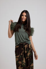 Maglia EMY viscosa e tulle FEDERICA BI (piu’ colori)