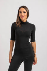 Maglia nera misto cachemire FEDERICA BI