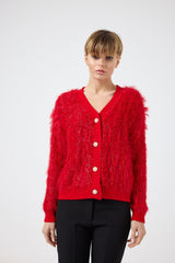 Cardigan in ciniglia lurex FEDERICA BI (due colori)