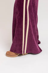 Pantalone in velluto bordeaux FEDERICA BI