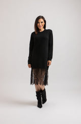Abito FEDERICA BI tricot e pizzo