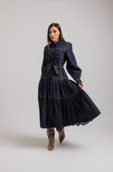 Abito FEDERICA BI in blu denim