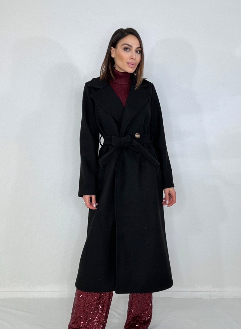 Cappotto nero FEDERICA BI