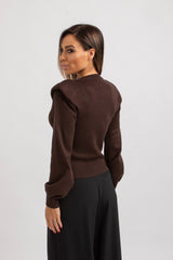 Maglia spallina e collo gioiello FEDERICA BI