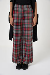 Pantalone tartan grigio FEDERICA BI