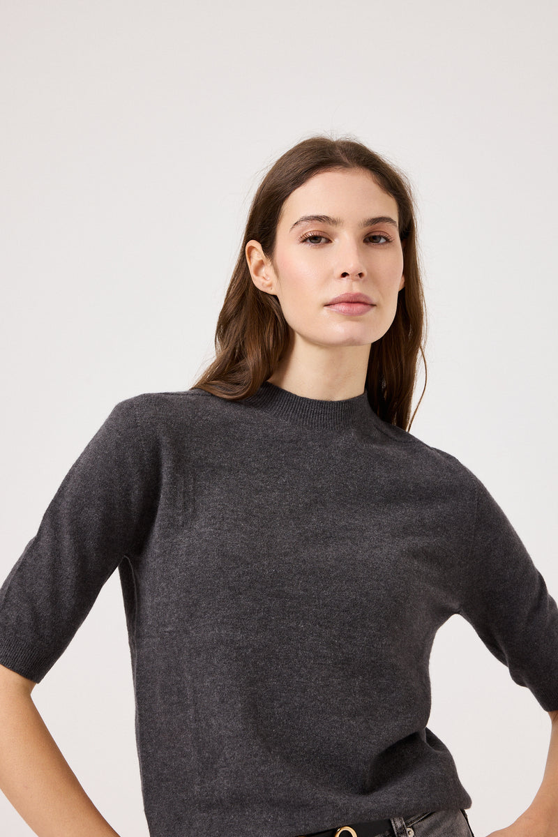 Maglia FEDERICA BI ( grigio antracite e nero )