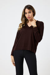 Maglia in lana scollo V FEDERICA BI