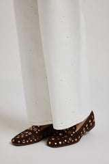 Mocassino suede borchiette FEDERICA BI (vari colori)