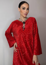 Abito in velluto fiocco FEDERICA BI