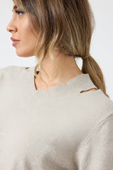 Maglia cut out lurex FEDERICA BI ( più colori )