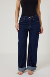 Denim blu risvolto FEDERICA BI