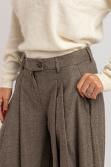 Pantalone tortora palazzo FEDERICA BI