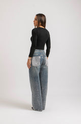 Denim cristalli FEDERICA BI