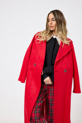 Pantalone tartan rosso FEDERICA BI