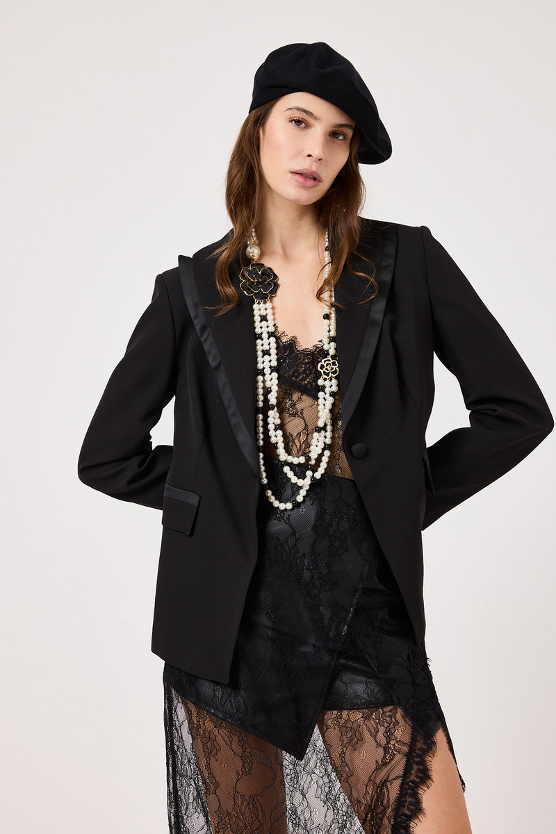 Abito nero in pizzo FEDERICA BI