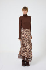 Gonna in viscosa animalier print FEDERICA BI