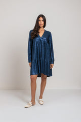 Abito LAVINIA blu BY FEDERICA BI