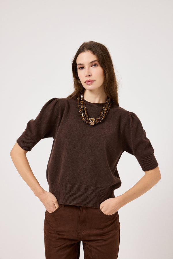 Maglia marrone FEDERICA BI