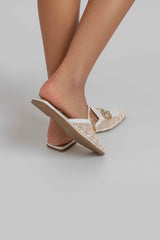 Sabot bianco gioiello FEDERICA BI