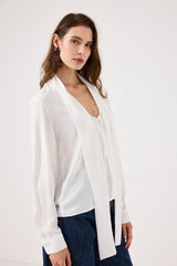 Camicia bianca in chiffon FEDERICA BI