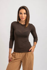 Maglia moro misto cachemire FEDERICA BI