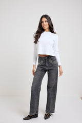 Denim nero gioiello FEDERICA BI